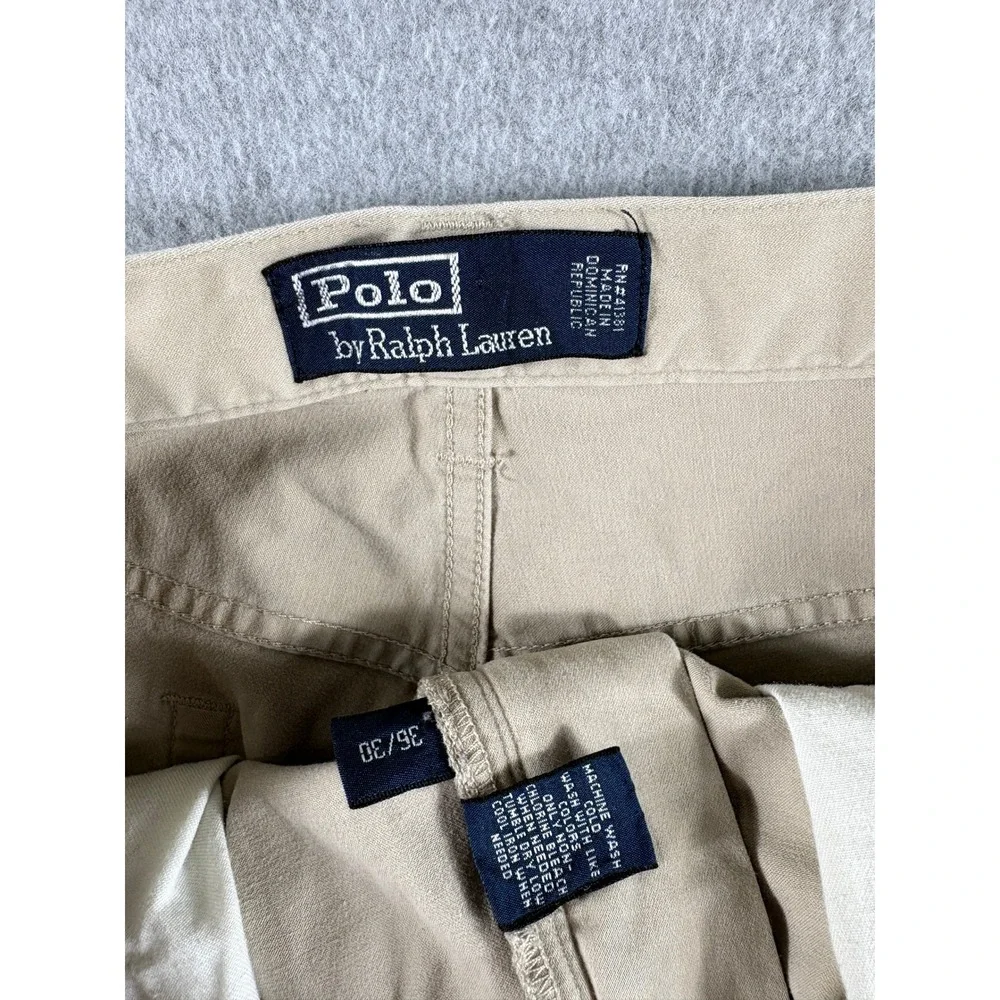 Polo Ralph Lauren Jeans Mens 36x30 Beige Streetwear Rugged Heritage Straight Leg